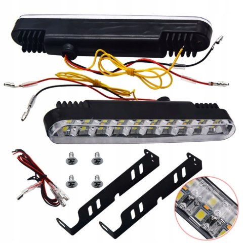 ŚWIATŁA LAMPY DO JAZDY DZIENNEJ DO AUTA LED DRL KIERUNKOWSKAZ