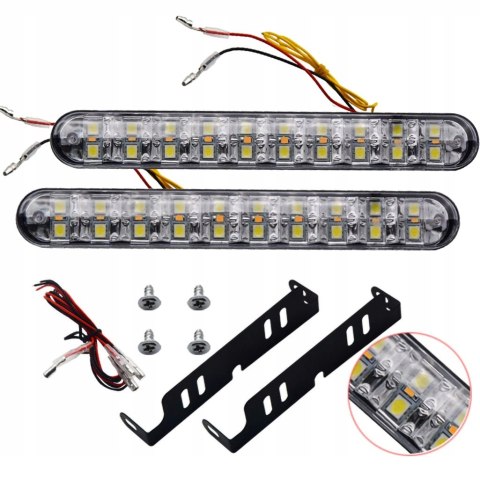 ŚWIATŁA LAMPY DO JAZDY DZIENNEJ DO AUTA LED DRL KIERUNKOWSKAZ