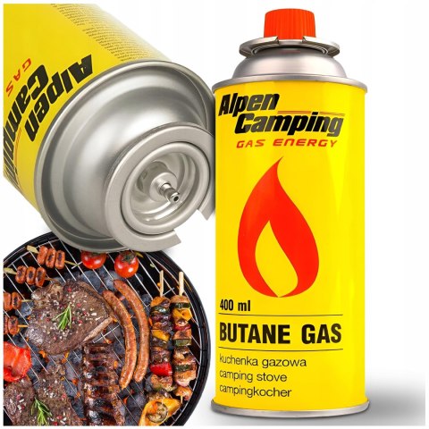 4 X GAZ KARTUSZ PALNIK NABÓJ GAZOWY NA KARTUSZE DO KUCHENKI PALNIKA 400ML