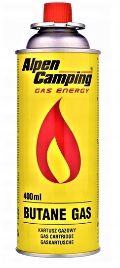 4 X GAZ KARTUSZ PALNIK NABÓJ GAZOWY NA KARTUSZE DO KUCHENKI PALNIKA 400ML
