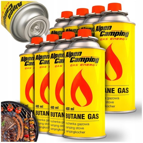GAZ do KUCHENKI TURYSTYCZNEJ PALNIKA KARTUSZ x8