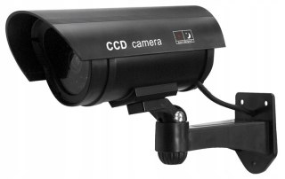 KAMERA ATRAPA LED MONITORING KAMERA ZEWNĘTRZNA ŚCIENNA Z DIODĄ MIGAJĄCA