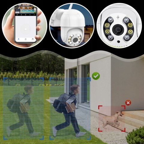 KAMERA ZEWNĘTRZNA DO MONITORINGU WIFI Kamera IP PODGLĄD NA ŻYWO