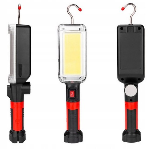 LAMPA LATARKA WARSZTATOWA LED COB AKUMULATOR 700lm