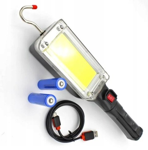 LAMPA LATARKA WARSZTATOWA LED COB AKUMULATOR 700lm