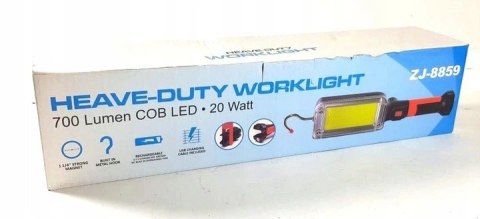 LAMPA LATARKA WARSZTATOWA LED COB AKUMULATOR 700lm