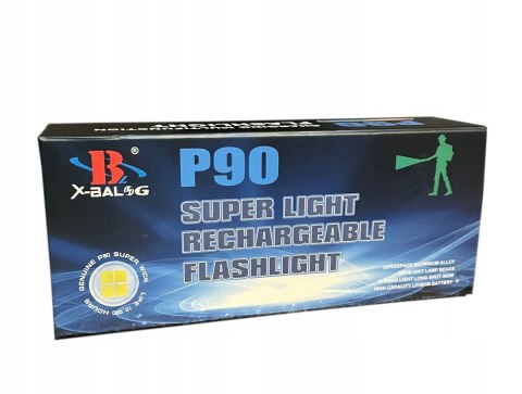 LATARKA SZPERACZ METALOWA BARDZO JASNA MOCNA CREE XHP90 AKUMULATOR USB