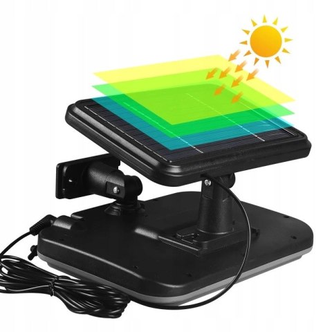 Lampa uliczna LAMPA SOLARNA 144 COB W 2600 lm PRZEWÓD 5M CZUJNIK RUCHU