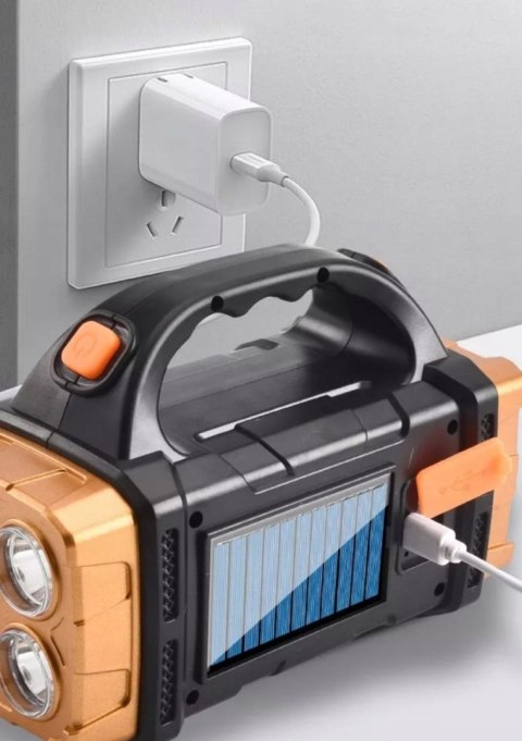 Latarka reflektor szperacz powerbank 38W HURRY-BOLT 100 lm LED COB 2400mAh