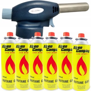 MINI PALNIK GAZOWY NA KARTUSZE + 6 GAZ KARTUSZ