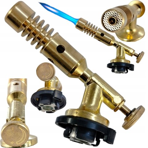 PALNIK GAZOWY MOSIĘŻNY ZESTAW 4 X GAZ SPAWALNICZY LUTOWNICA + RĘKAWICZKI