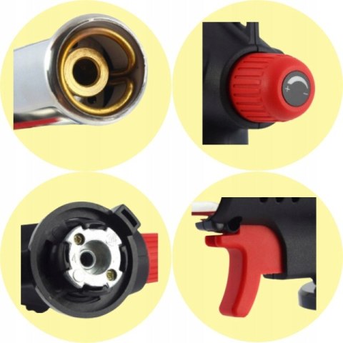 Palnik Gazowy 360° Opalarka Lutownica Lutlampa Wielozadaniowy Na Gaz