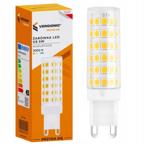 Żarówka LED G9 KUKURYDZA SMD G9 240LM 3000K VERGIONIC BIAŁY CIEPŁY