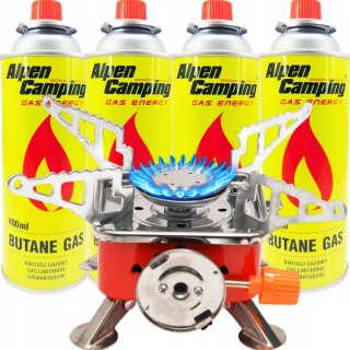 KUCHENKA TURYSTYCZNA GAZOWA PRZENOŚNA MINI GAZ 4SZT.