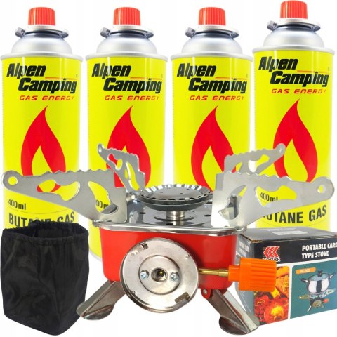 KUCHENKA TURYSTYCZNA GAZOWA PRZENOŚNA MINI GAZ 4SZT.