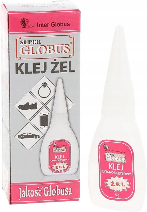 Klej Cyjanoakrylowy w Żelu Globus 6 g