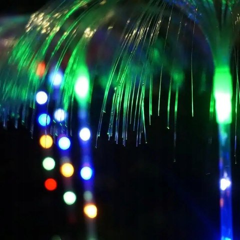 LAMPKA SOLARNA MEDUZA LED MULTIKOLOR WBIJANA LAMPA ŚWIATŁOWÓD JELLYFISH 2sz