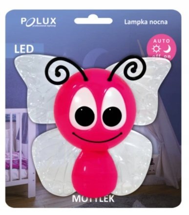 Lampka Nocna dla Dzieci Motylek Świecące Skrzydła Auto On/Off
