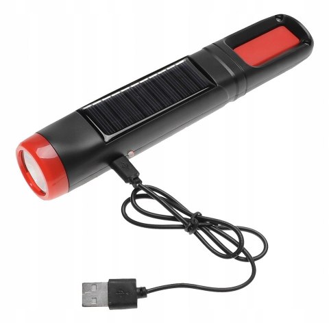 Latarka Akumulatorowa Solar Tiross 170 lm LED COB TS 2221