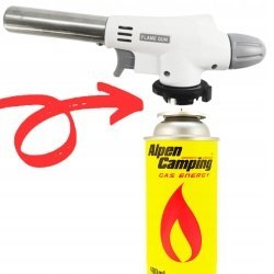 Mini Palnik Gazowy z Ceramiką Opalarka Lutownica Kartusz 6 x Gaz Rękawiczki