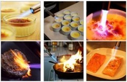 Mini Palnik Gazowy z Ceramiką Opalarka Lutownica Kartusz 6 x Gaz Rękawiczki