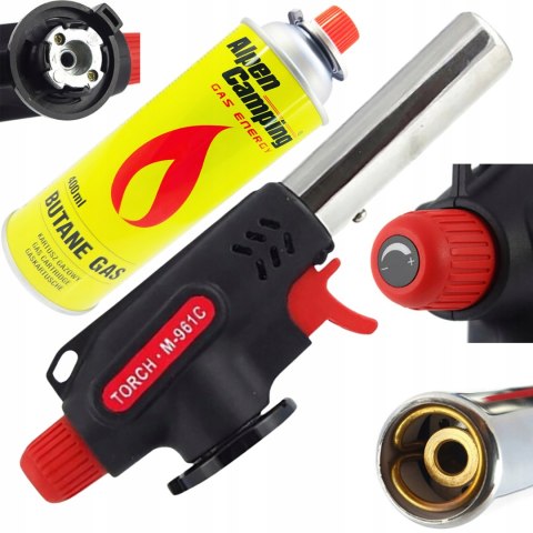 Palnik gazowy Palnik CAMP PRO FIRE GUN x 4 Butla Alpen 1300 W