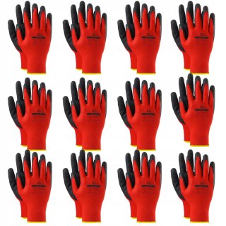 Rękawice robocze ONYX LATE RED rozmiar 10 - XL 12 par