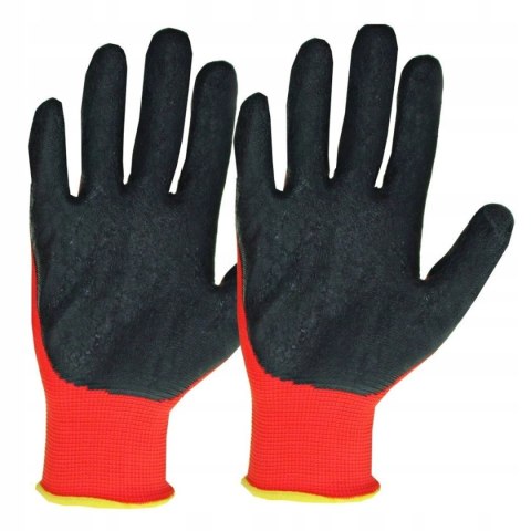 Rękawice robocze ONYX LATE RED rozmiar 10 - XL 12 par