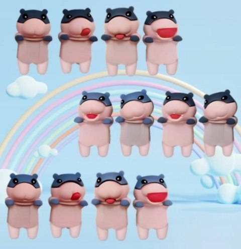 SONNY ANGEL MINI LALECZKA NA TELEFON HIPPO HIPOPOTAM 1szt