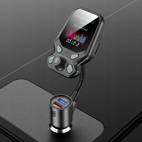 TRANSMITER BLUETOOTH DO SAMOCHODU SAMOCHODOWY MIKROFON USB
