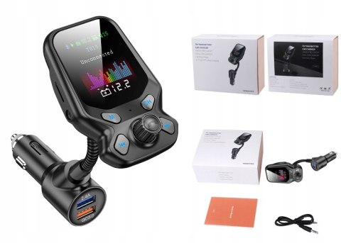 TRANSMITER BLUETOOTH DO SAMOCHODU SAMOCHODOWY MIKROFON USB