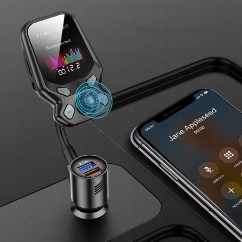 TRANSMITER BLUETOOTH DO SAMOCHODU SAMOCHODOWY MIKROFON USB
