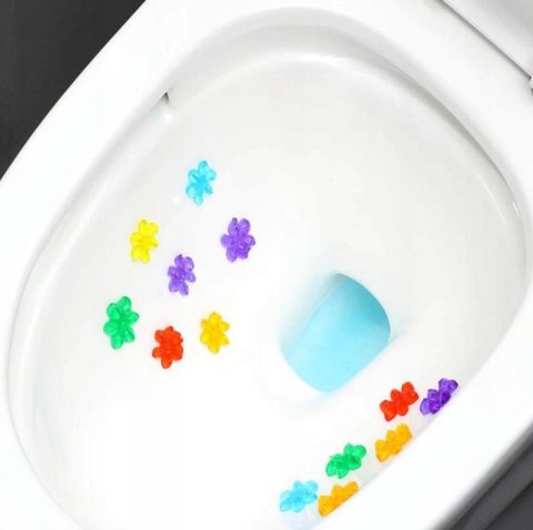 ŻELOWE KRĄŻKI DO TOALETY WC OCEAN 60 ml 10 KRĄŻKÓW ŻELEK DO WC