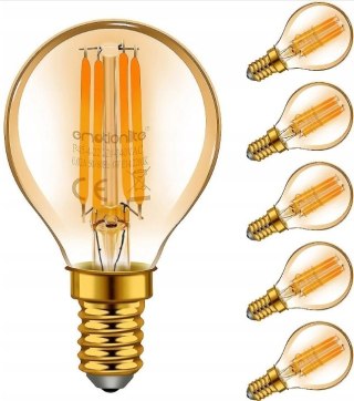 Żarówka dekoracyjna klasyczna Edison Vintage LED G45 4W dekoracyjna 6szt