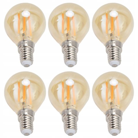 Żarówka dekoracyjna klasyczna Edison Vintage LED G45 4W dekoracyjna 6szt