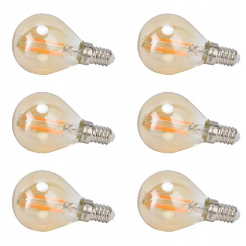 Żarówka dekoracyjna klasyczna Edison Vintage LED G45 4W dekoracyjna 6szt