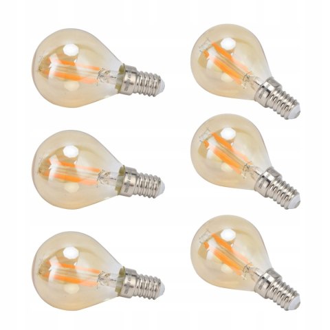 Żarówka dekoracyjna klasyczna Edison Vintage LED G45 4W dekoracyjna 6szt