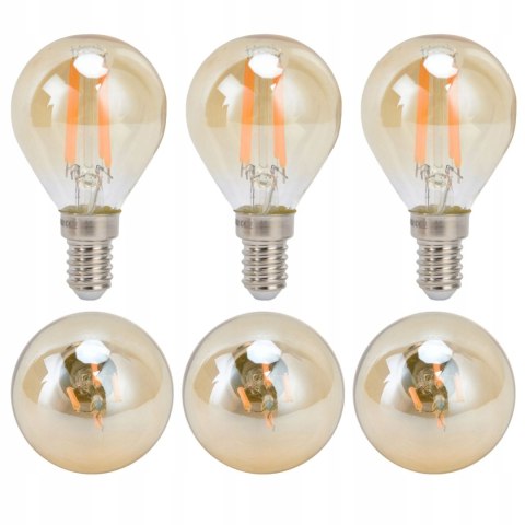 Żarówka dekoracyjna klasyczna Edison Vintage LED G45 4W dekoracyjna 6szt