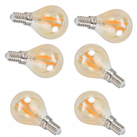Żarówka dekoracyjna klasyczna Edison Vintage LED G45 4W dekoracyjna 6szt