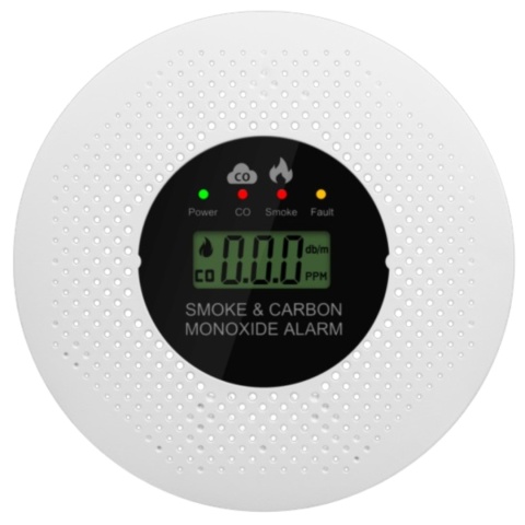 Czujnik Czadu i Dymu Detektor Tlenku Węgla Certyfikowany