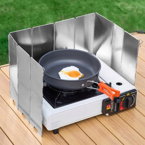 OSŁONA PRZECIWWIATROWA DO KUCHENKI PALNIKA PODRÓŻNA ALUMINIUM SKŁADANA